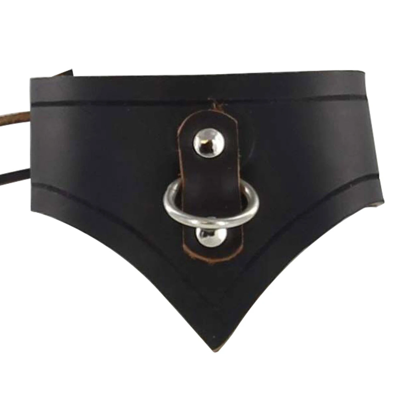 Genuine Infinity Leather Slave Collar 3 Genuine Infinity Leather Slave Collar - Image 3