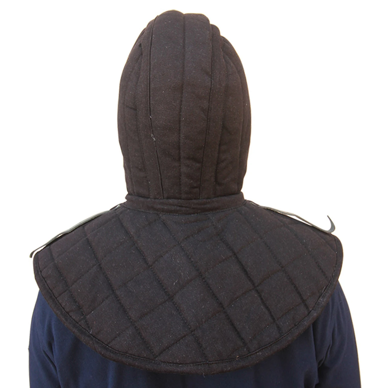 Cotton Padded Collar Armor And Cap Black 1 Cotton Padded Collar Armor And Cap Black