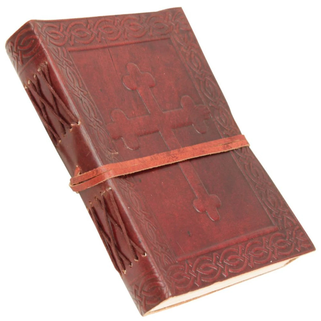 Celtic Cross Angelic Handmade Leather Diary 1 Celtic Cross Angelic Handmade Leather Diary