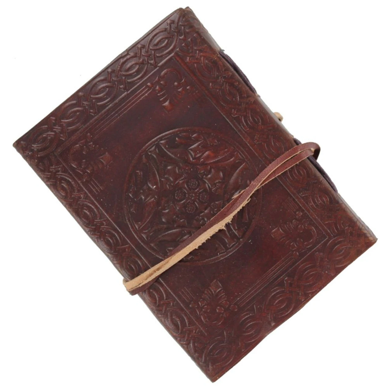 Celtic Cross Angelic Handmade Leather Diary 2 Celtic Cross Angelic Handmade Leather Diary - Image 2