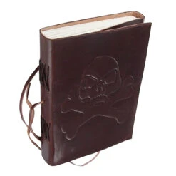 Handmade Jolly Roger Booty Log Journal -Daggers Store IN8678BR 34535.1564503615