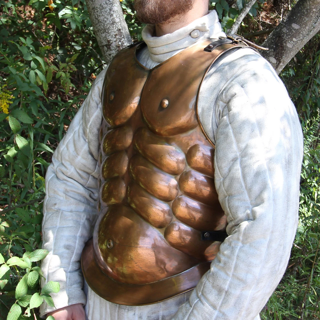 Medieval Muscle Body Armor Cuirass Brass Finish 3 Medieval Muscle Body Armor Cuirass Brass Finish - Image 3