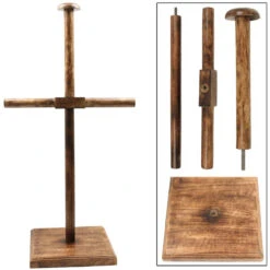 Armor Helmet & Breastplate Display Wooden Stand 5 Armor Helmet & Breastplate Display Wooden Stand -Daggers Store IN9708 87831.1564502141