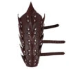 Drogo's Fury Dragon Scale Adjustable Leather Leg Greaves | Brown |