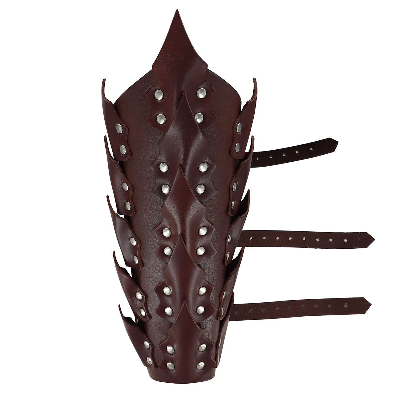 Drogo's Fury Dragon Scale Adjustable Leather Leg Greaves | Brown | 1 Drogo's Fury Dragon Scale Adjustable Leather Leg Greaves | Brown |