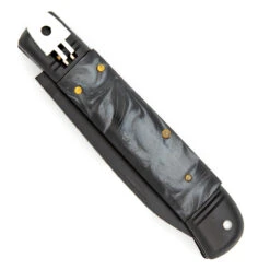 Splayed Stars Lever Lock Automatic Knife With Black Pearl Handle -Daggers Store LV2453 77856.1661800590