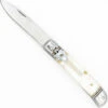 Command Of Light Automatic Lever Lock Knife With Real Mother Pearl Handle