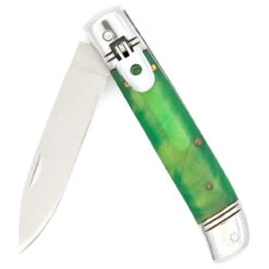 Automatic Volatile Toxin Lever Lock Knife With Translucent Green Handle 11 Automatic Volatile Toxin Lever Lock Knife With Translucent Green Handle -Daggers Store LV2465 60789.1661803461