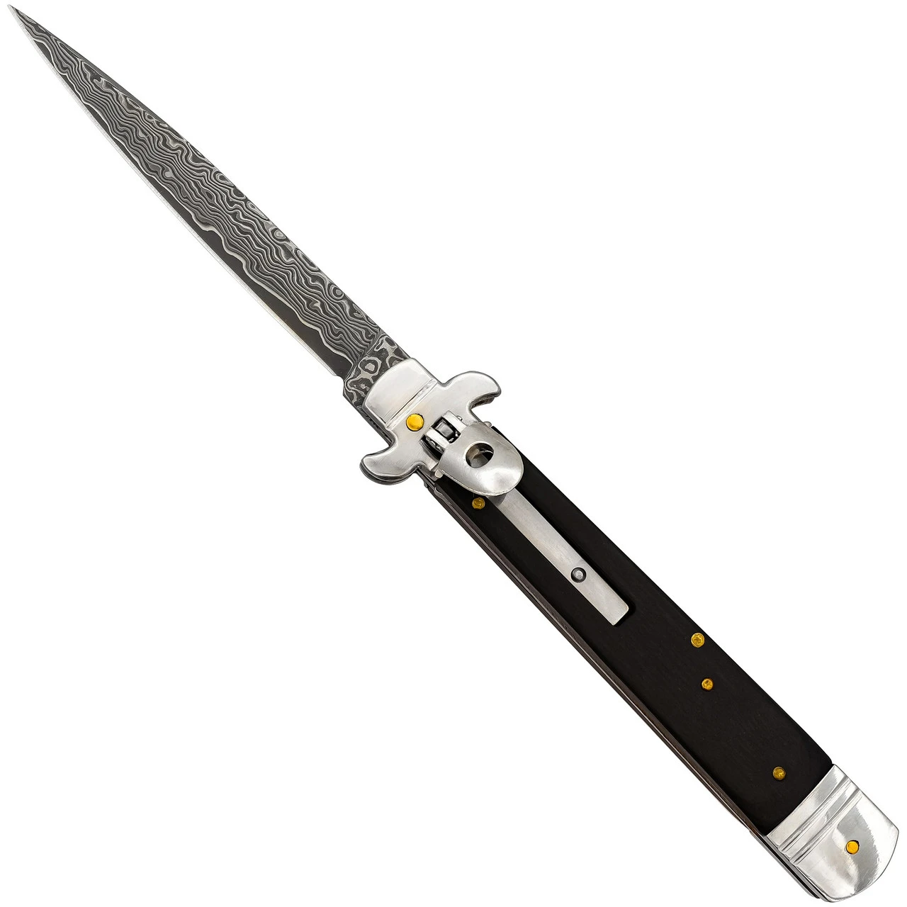 Sleepwalker Damascus Steel Automatic Lever Lock Stiletto Knife 1 Sleepwalker Damascus Steel Automatic Lever Lock Stiletto Knife