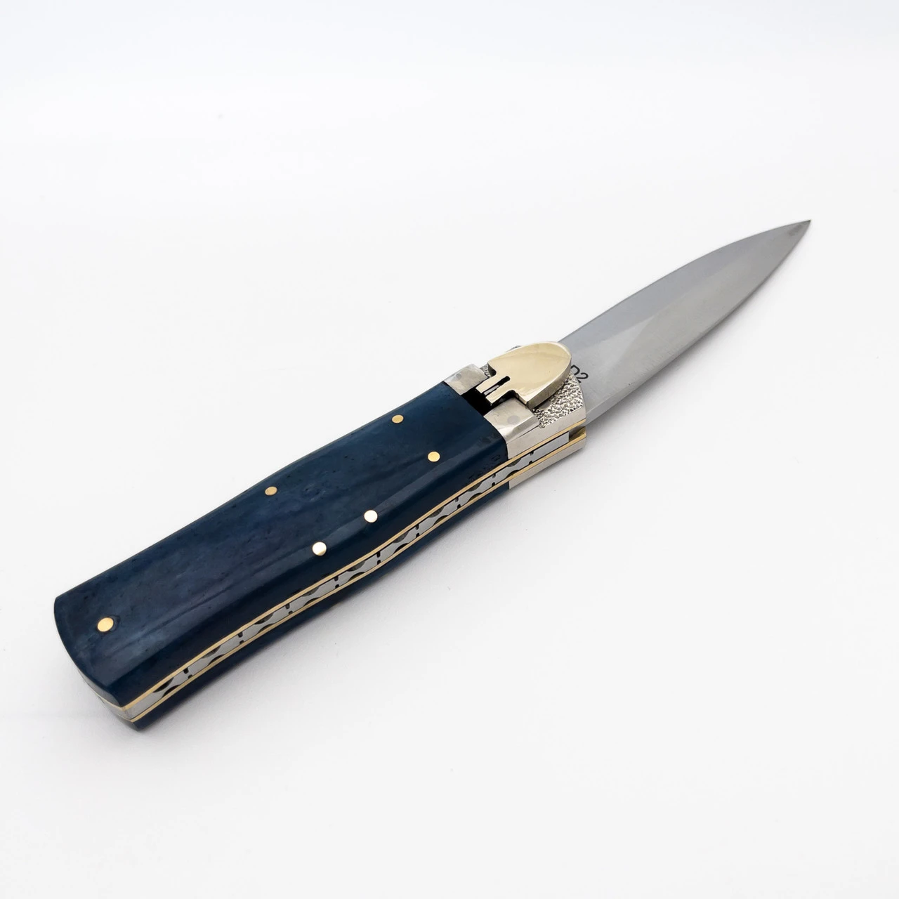 Silver Springs Handmade Automatic D2 Steel Lever Lock Knife 2 Silver Springs Handmade Automatic D2 Steel Lever Lock Knife - Image 2
