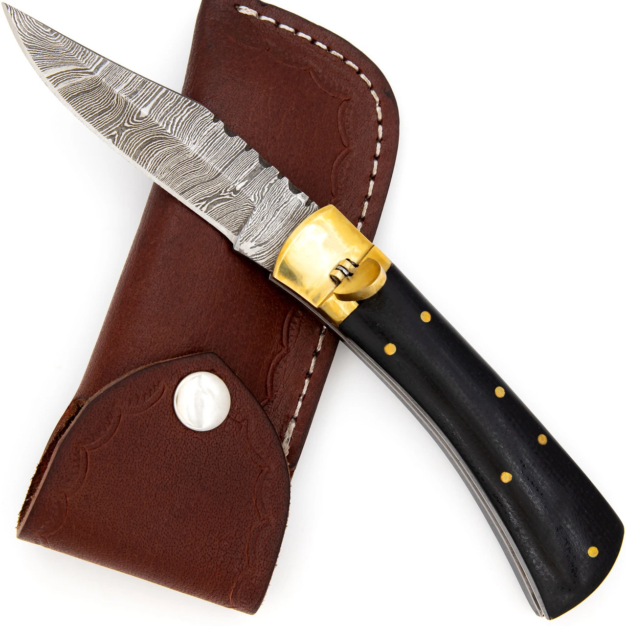 Playing Dirty Turkish Clip Point Automatic Switchblade Lever Knife | Micarta Handle 1 Playing Dirty Turkish Clip Point Automatic Switchblade Lever Knife | Micarta Handle