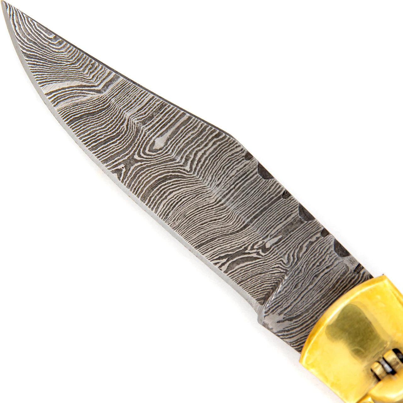 Playing Dirty Turkish Clip Point Automatic Switchblade Lever Knife | Micarta Handle 2 Playing Dirty Turkish Clip Point Automatic Switchblade Lever Knife | Micarta Handle - Image 2