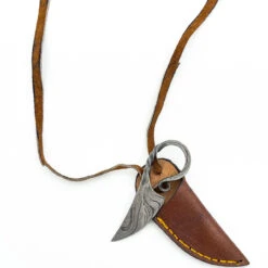 Obscure Antiquity Damascus Twisted Neck Knife Necklace -Daggers Store NKD2906 29136.1655489658