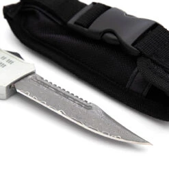 Screeching Metal Automatic Damascus OTF Out The Front Knife -Daggers Store PA2309DM 78609.1670618038