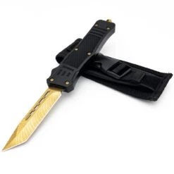 Covered In Gold Deluxe Automatic Dual Action OTF Knife -Daggers Store PA2603 88236.1646061612
