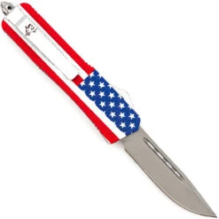 Simply The Best Automatic OTF American Flag Out The Front Pocket Knife -Daggers Store PA2607 56627.1660763364