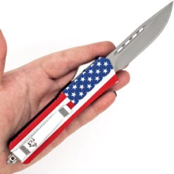 Simply The Best Automatic OTF American Flag Out The Front Pocket Knife -Daggers Store PA2607 91636.1660763372