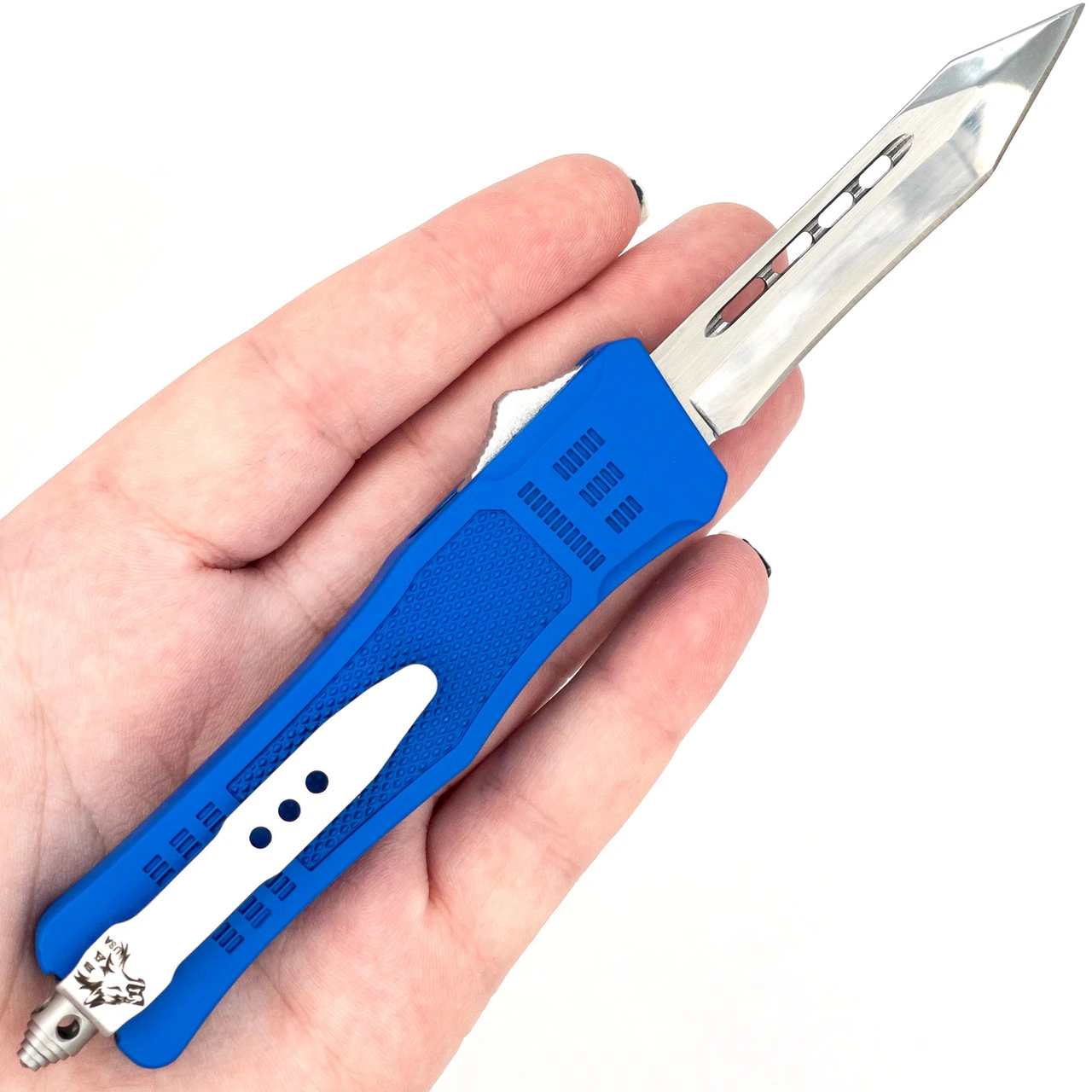 Open Water Compact Tactical Automatic OTF Tanto Blade Pocket Knife 2 Open Water Compact Tactical Automatic OTF Tanto Blade Pocket Knife - Image 2