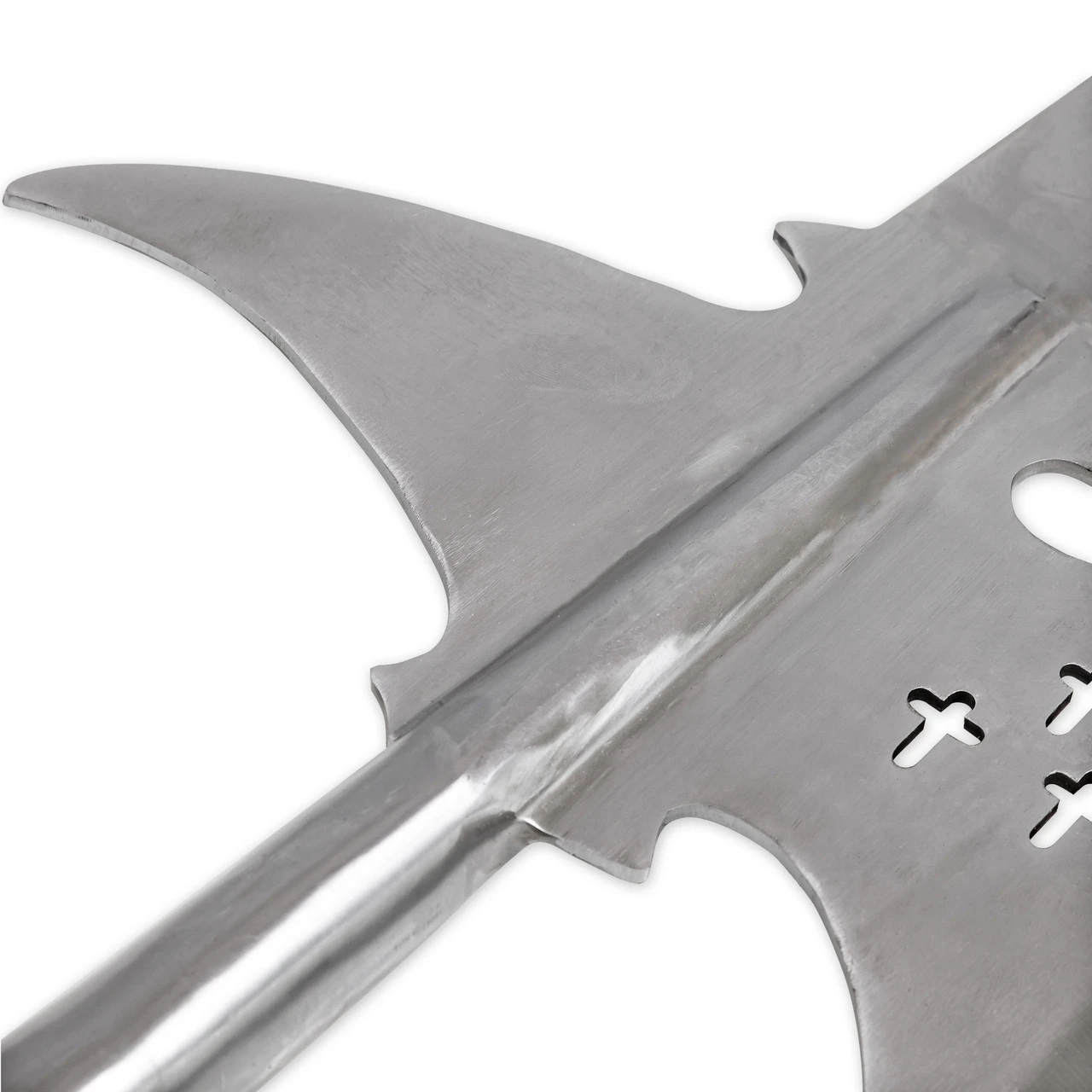 Coup De Grâce Medieval Functional Triple Edge Templar Knight Predrilled Historical Replica Halberd Spearhead 6 Coup De Grâce Medieval Functional Triple Edge Templar Knight Predrilled Historical Replica Halberd Spearhead - Image 6