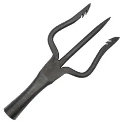 King Of The Sea Medieval Functional High Carbon Steel Solid Predrilled Trident Spear Head