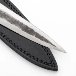 Toppling Stream Functional Hand Forged Double Edged Medieval Inspired Antique Finish Dagger W/ Leather Wrapped Handle -Daggers Store SAMP152 43362.1680029009