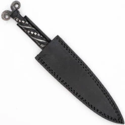 Toppling Stream Functional Hand Forged Double Edged Medieval Inspired Antique Finish Dagger W/ Leather Wrapped Handle -Daggers Store SAMP152 92761.1680029009
