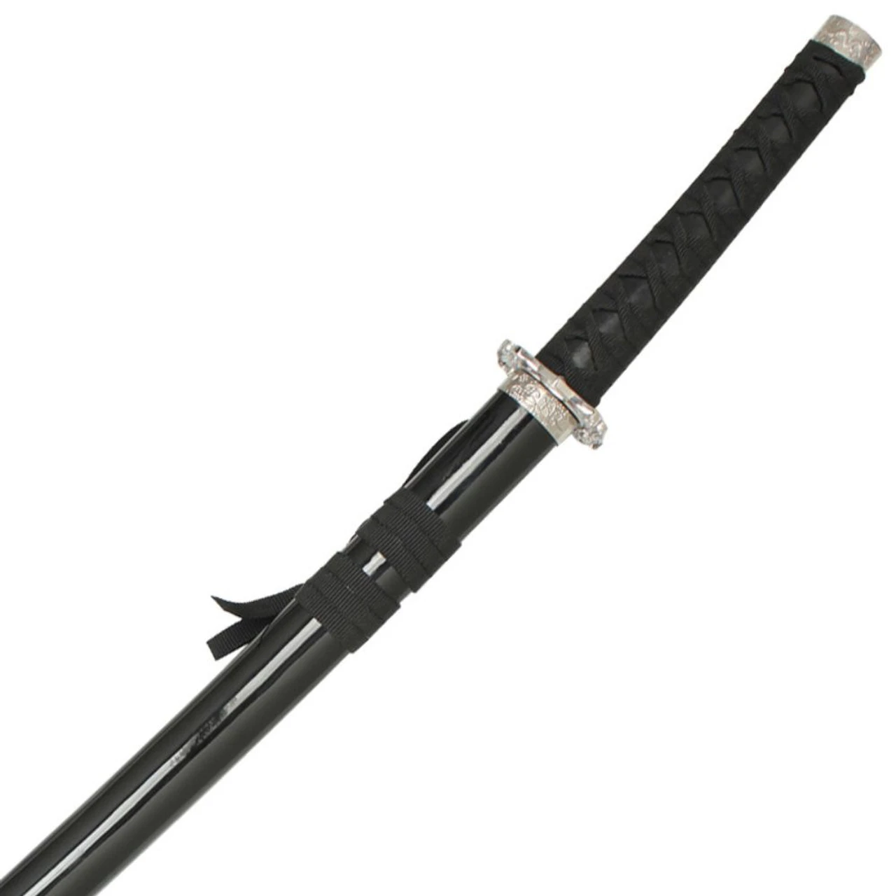 Japanese Katana Samurai Sword Black And Silver 1 Japanese Katana Samurai Sword Black And Silver