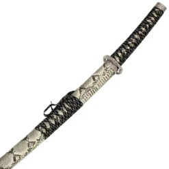 Slithering Japanese Katana Samurai Sword Snake Skin Finish
