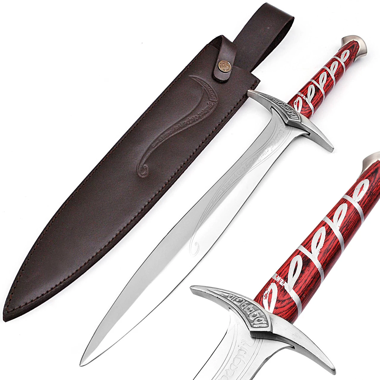 Movie Replica Elven Made Polished Steel Sting Sword Dagger 1 Movie Replica Elven Made Polished Steel Sting Sword Dagger