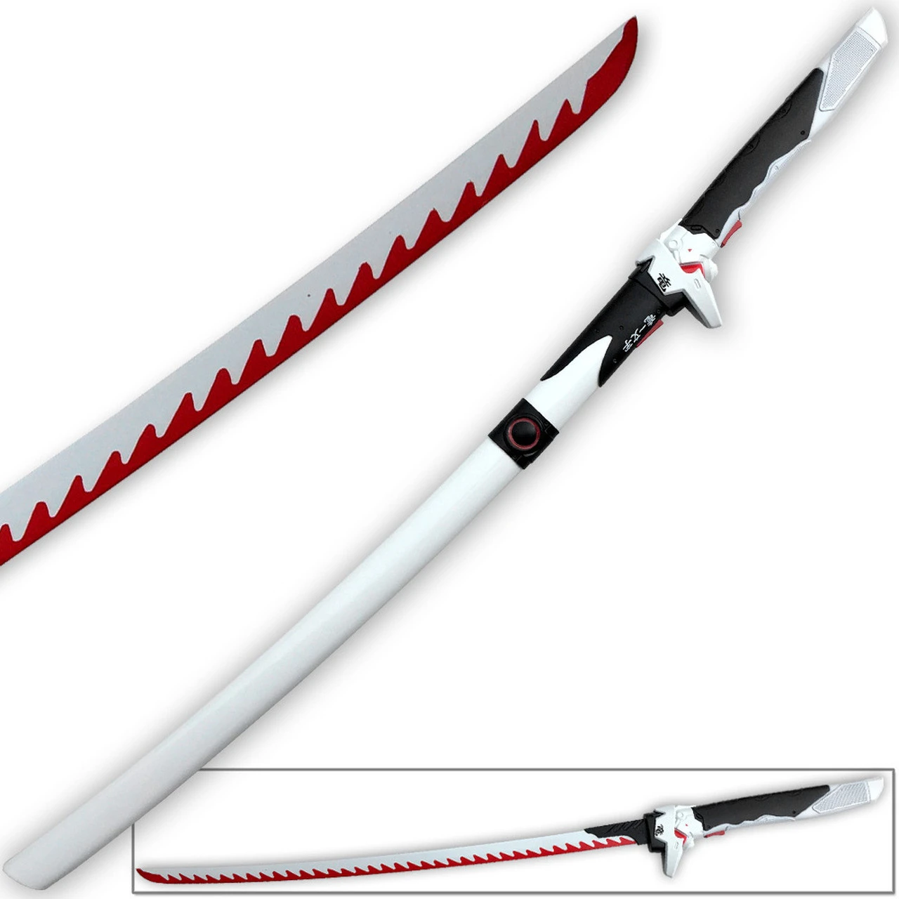 Genji Replica Sword Ultimate Dragon Blade | Steel Red & White 2 Genji Replica Sword Ultimate Dragon Blade | Steel Red & White - Image 2