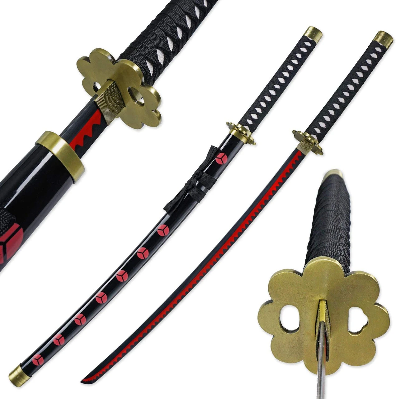 Zoro's Shusui Replica Sword | Red Hamon Katana 1 Zoro's Shusui Replica Sword | Red Hamon Katana