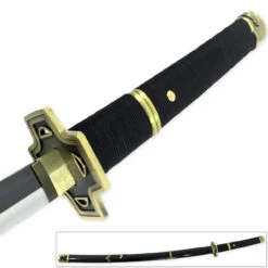 Zoro's Yubashiri Replica Sword | Carbon Steel Blade Katana 7 Zoro's Yubashiri Replica Sword | Carbon Steel Blade Katana -Daggers Store SS2437 40667.1645646007