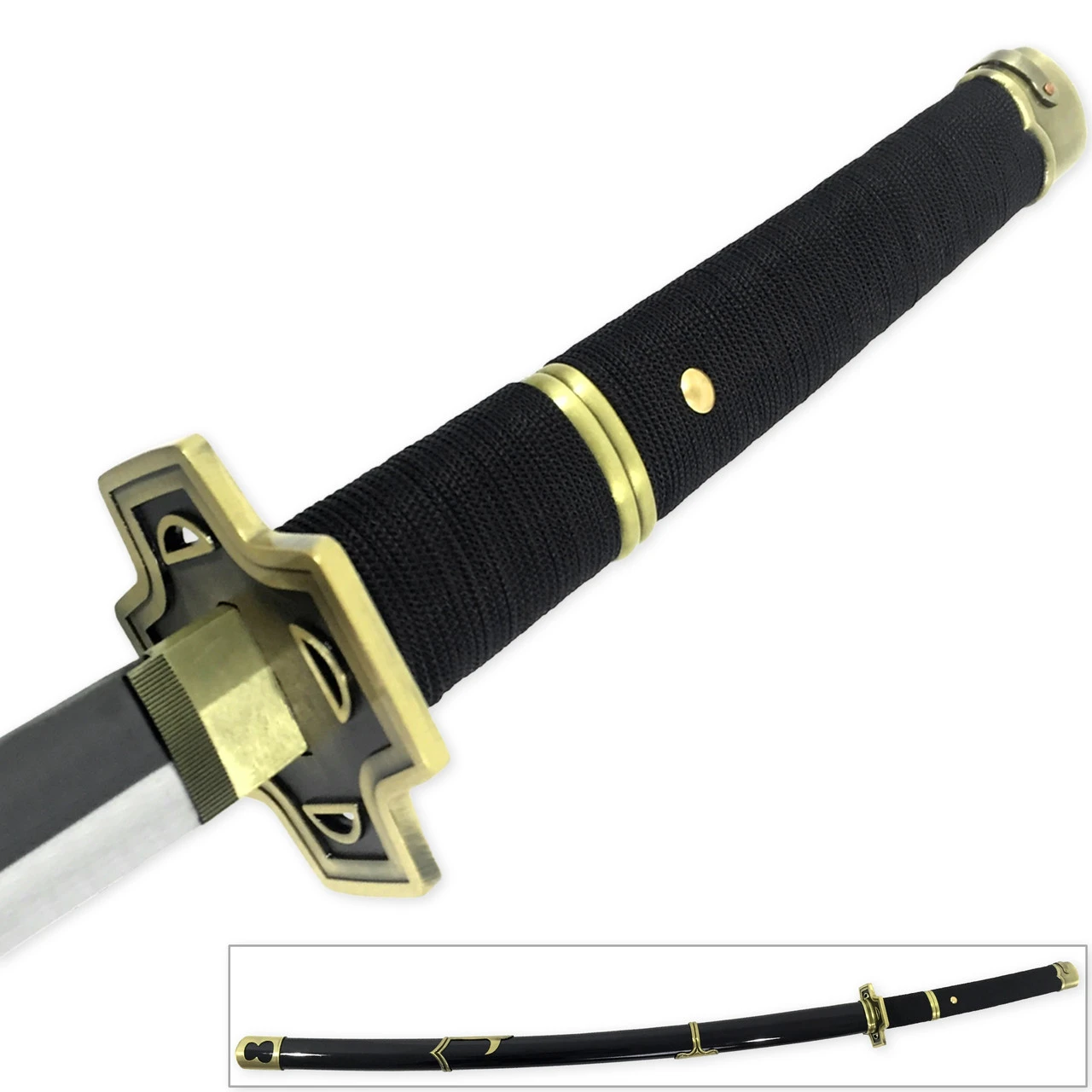 Zoro's Yubashiri Replica Sword | Carbon Steel Blade Katana 4 Zoro's Yubashiri Replica Sword | Carbon Steel Blade Katana - Image 4