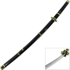 Zoro's Yubashiri Replica Sword | Carbon Steel Blade Katana 6 Zoro's Yubashiri Replica Sword | Carbon Steel Blade Katana -Daggers Store SS2437 54225.1645646007