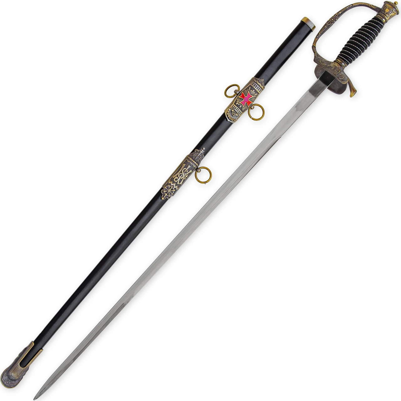 Favored Fortune Knight Crusader Commander Templar Historical Replica Saber Sword 1 Favored Fortune Knight Crusader Commander Templar Historical Replica Saber Sword