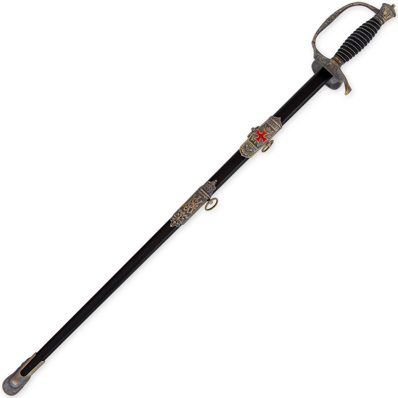 Favored Fortune Knight Crusader Commander Templar Historical Replica Saber Sword 3 Favored Fortune Knight Crusader Commander Templar Historical Replica Saber Sword - Image 3