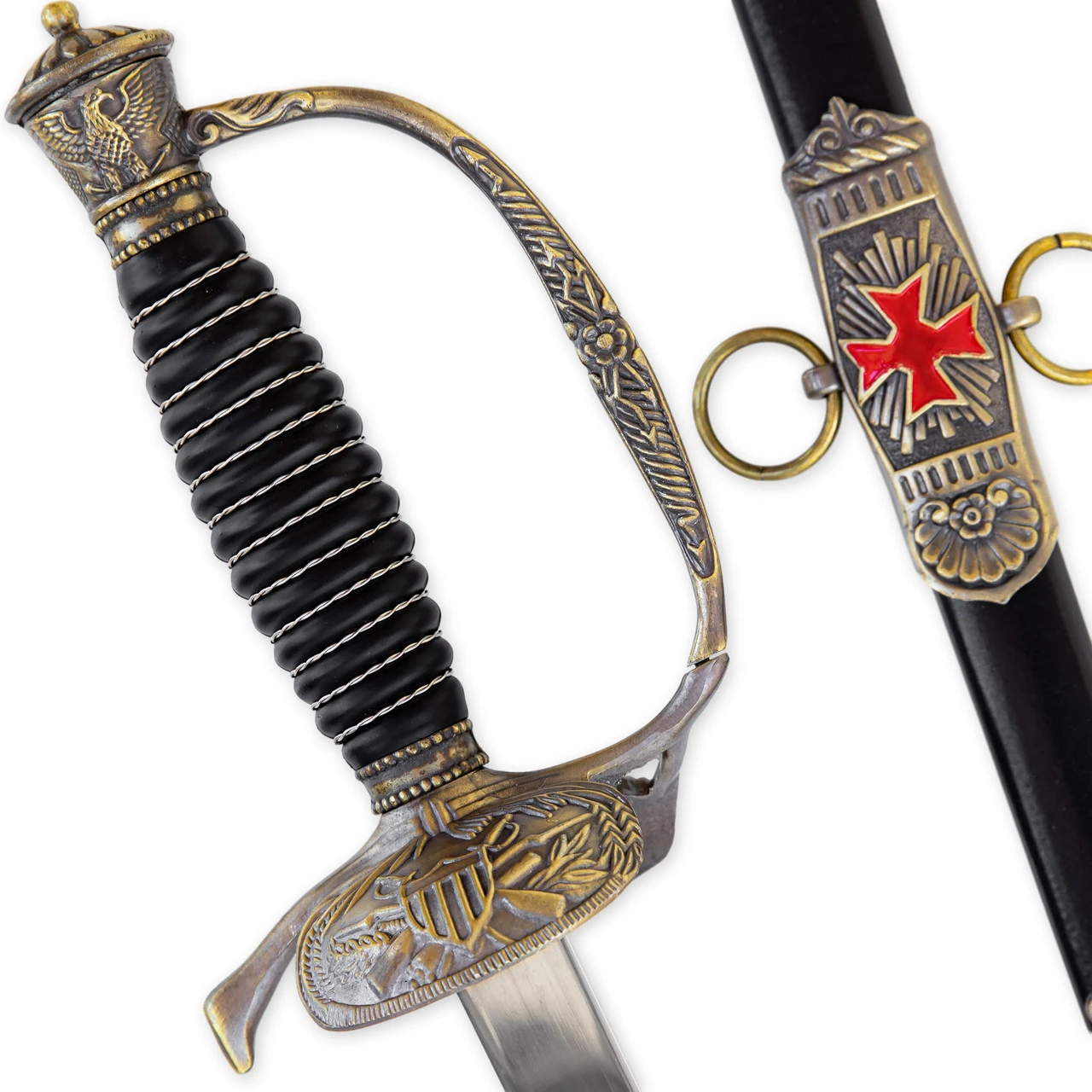 Favored Fortune Knight Crusader Commander Templar Historical Replica Saber Sword 6 Favored Fortune Knight Crusader Commander Templar Historical Replica Saber Sword - Image 6