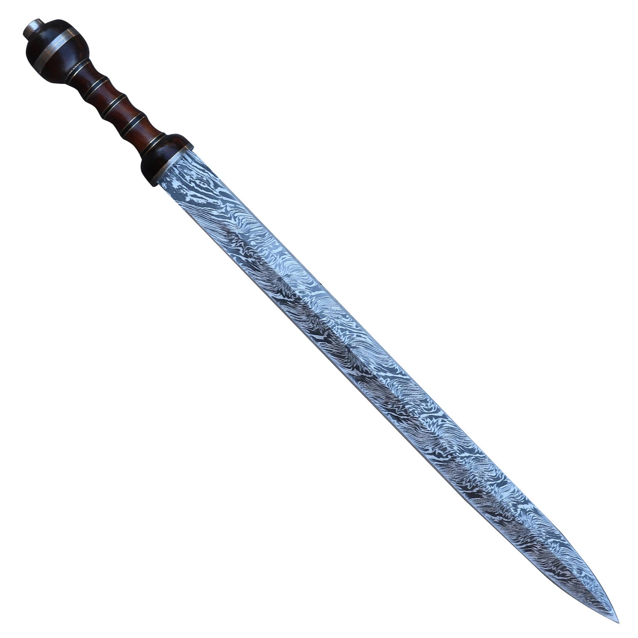Roman XV Apollinaris Custom Damascus Gladius Sword 1 Roman XV Apollinaris Custom Damascus Gladius Sword