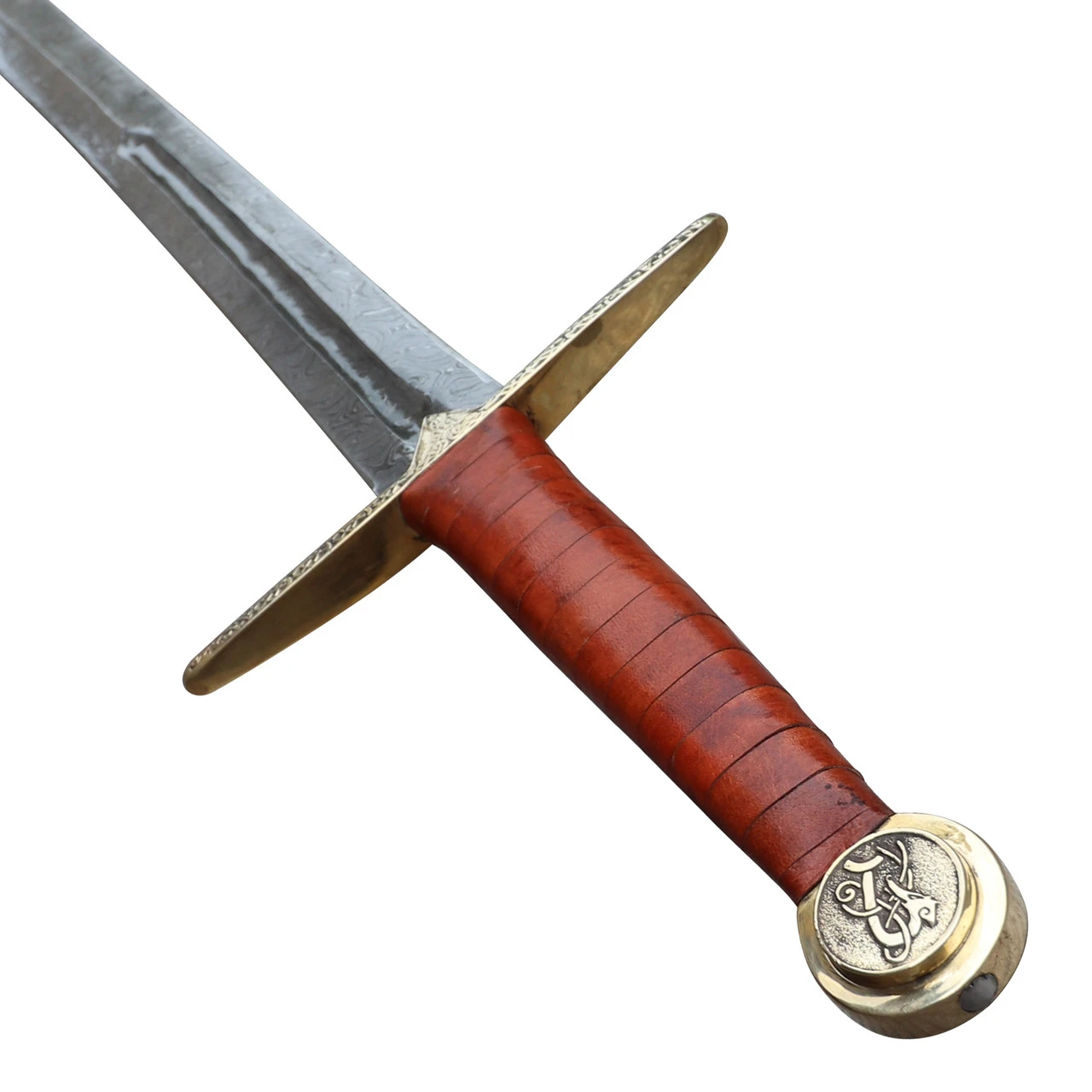 For Valhalla Damascus Steel Medieval Viking Long Sword 5 For Valhalla Damascus Steel Medieval Viking Long Sword - Image 5