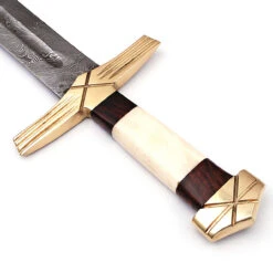 Formidable King Pattern Welded Damascus Steel Viking Sword 9 Formidable King Pattern Welded Damascus Steel Viking Sword -Daggers Store SSD2328 84655.1601496756