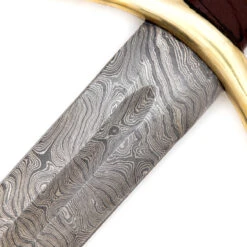 Kingslayer Damascus Steel Full Tang Medieval Arming Style Sword 10 Kingslayer Damascus Steel Full Tang Medieval Arming Style Sword -Daggers Store SSD3050 42141.1672423386