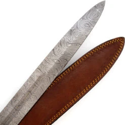 Kingslayer Damascus Steel Full Tang Medieval Arming Style Sword 12 Kingslayer Damascus Steel Full Tang Medieval Arming Style Sword -Daggers Store SSD3050 07633.1672423386