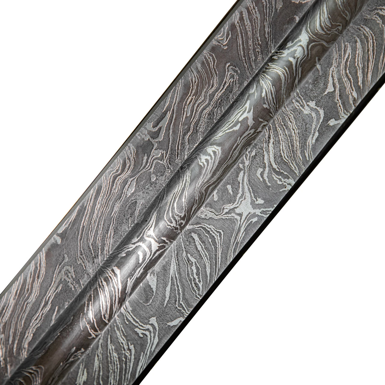 Kingdom Come Hand Forged Medieval Inspired Historical Replica Firestorm Damascus Steel Sword 5 Kingdom Come Hand Forged Medieval Inspired Historical Replica Firestorm Damascus Steel Sword - Image 5