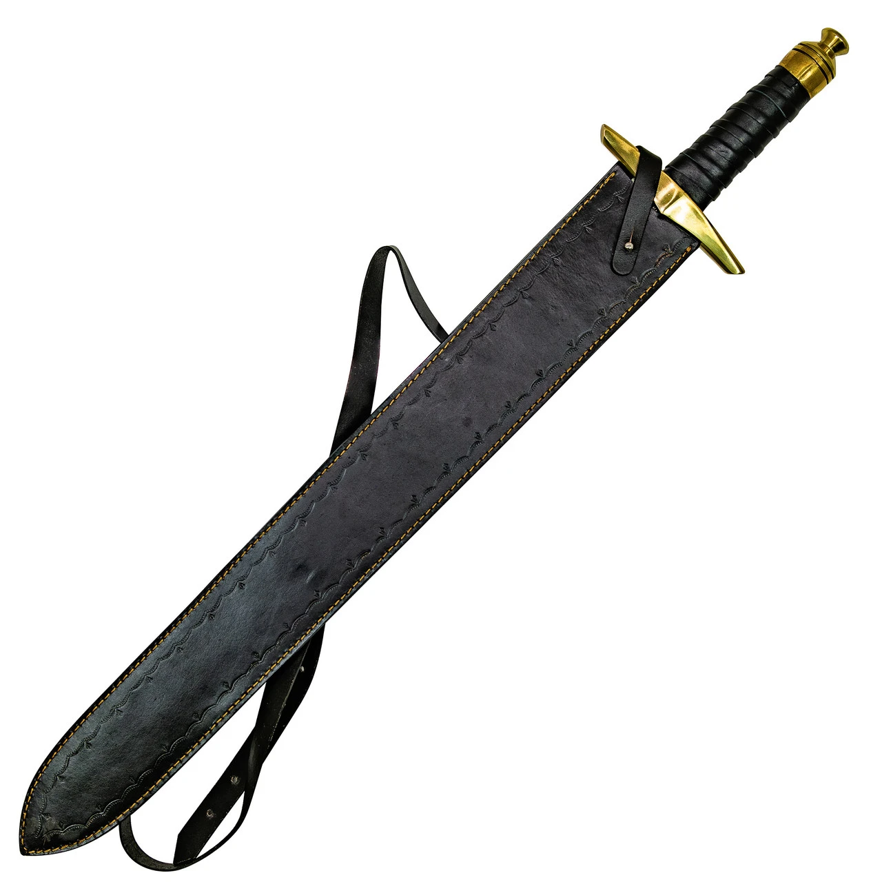 Ascend With Sun Hand Forged Twist Damascus Steel Medieval Inspired Historical Replica Sword 2 Ascend With Sun Hand Forged Twist Damascus Steel Medieval Inspired Historical Replica Sword - Image 2