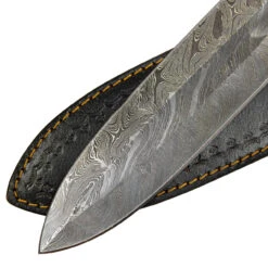 Pursuit Of Honor Medieval Damascus Steel Sword W/ Brass Hilt & Leather Wrapped Handle 10 Pursuit Of Honor Medieval Damascus Steel Sword W/ Brass Hilt & Leather Wrapped Handle -Daggers Store SSD3135 04 74197.1689952363