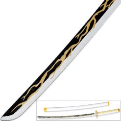 Art Of Thunder Yellow Nichirin Katana | Kimetsu No Yaiba Agatsuma Zenitsu Replica Bamboo Sword 9 Art Of Thunder Yellow Nichirin Katana | Kimetsu No Yaiba Agatsuma Zenitsu Replica Bamboo Sword -Daggers Store SW1514 70401.1665758454