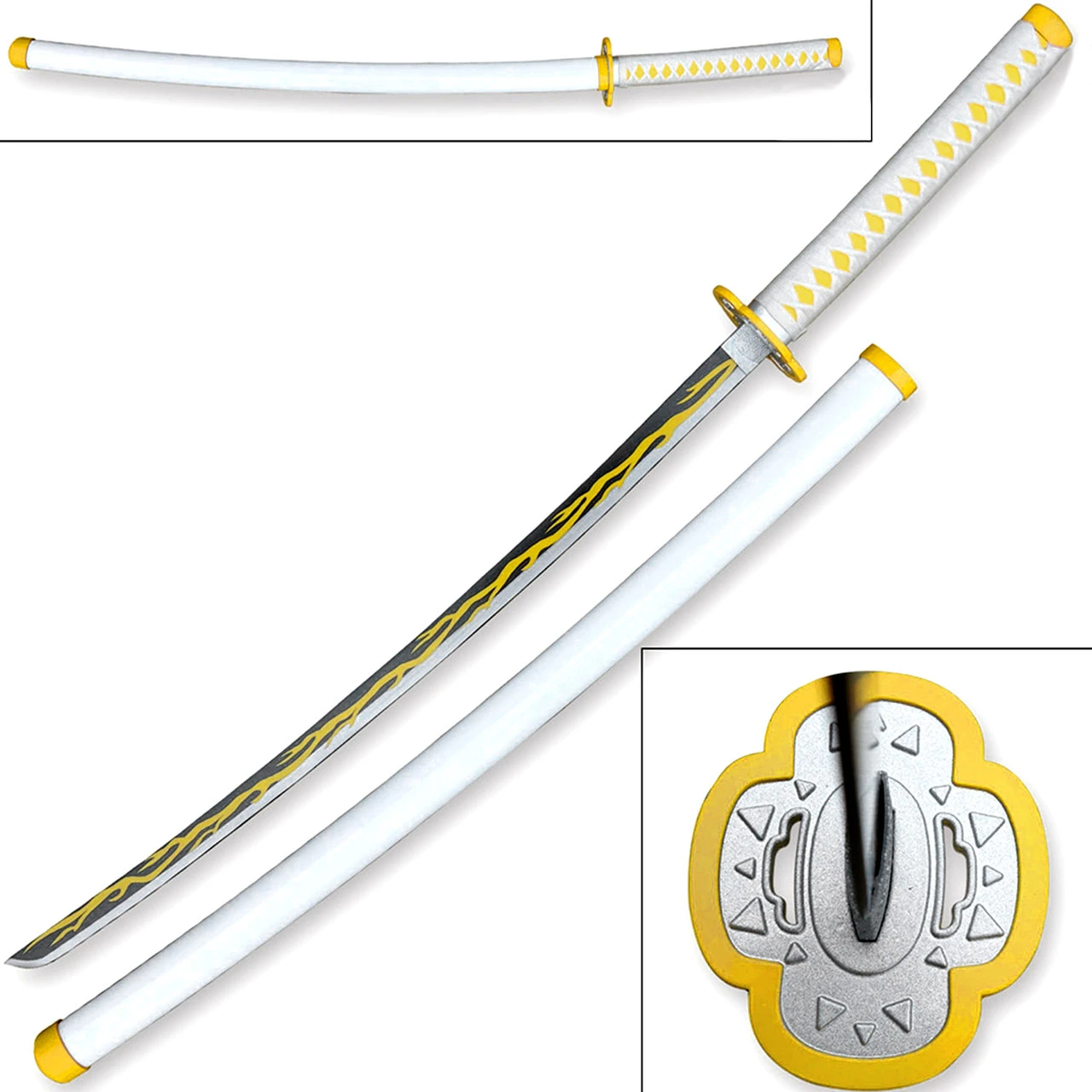 Art Of Thunder Yellow Nichirin Katana | Kimetsu No Yaiba Agatsuma Zenitsu Replica Bamboo Sword 3 Art Of Thunder Yellow Nichirin Katana | Kimetsu No Yaiba Agatsuma Zenitsu Replica Bamboo Sword - Image 3