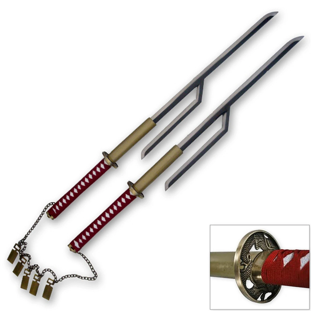 Anime Decorative Replica Captain Twin Chain Swords 2 Anime Decorative Replica Captain Twin Chain Swords - Image 2