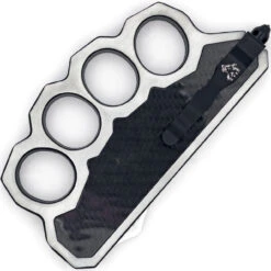 Carbon Phantom Automatic Dual Action OTF Knuckle Trench Style Knife -Daggers Store T2313 79633.1660069110