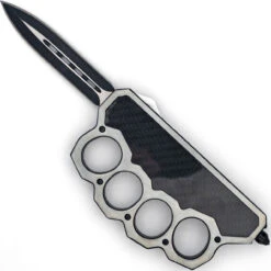 Carbon Phantom Automatic Dual Action OTF Knuckle Trench Style Knife -Daggers Store T2313 02980.1660069110